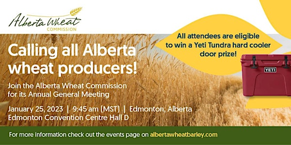 Alberta Wheat Commission Annual General Meeting 2023