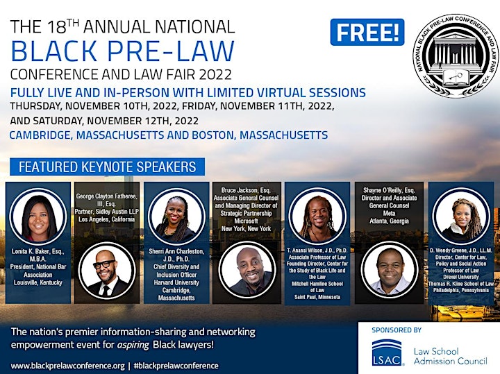 The 18th Annual National Black Pre-Law Conference Sponsored by LSAC image