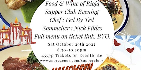 Hauptbild für Food & Wine of Rioja Supper Club - Blood Red Halloween Dress Optional ;)