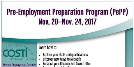 PePP - Pre-Employment Preparation Program primary image