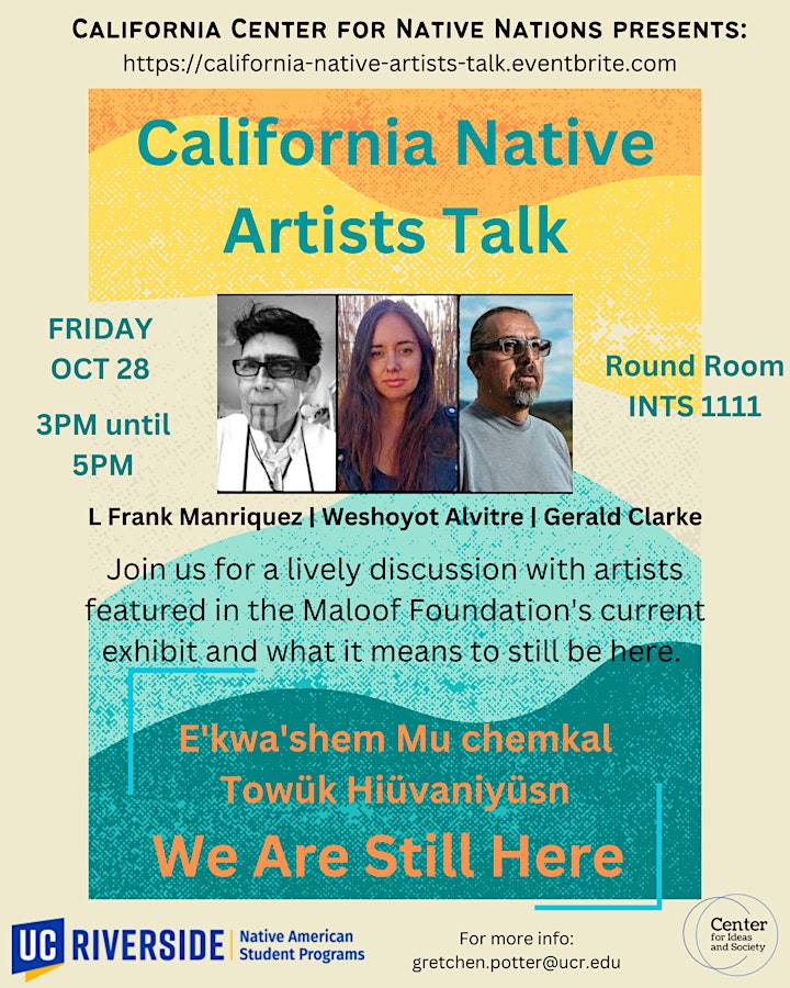California Native Artists Talk on the Maloof exhibit: We Are Still Here image