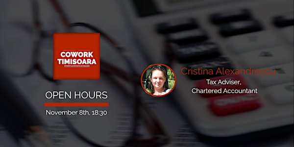 CoworkTM Open Office Hours - accounting with Cristina Alexandrescu