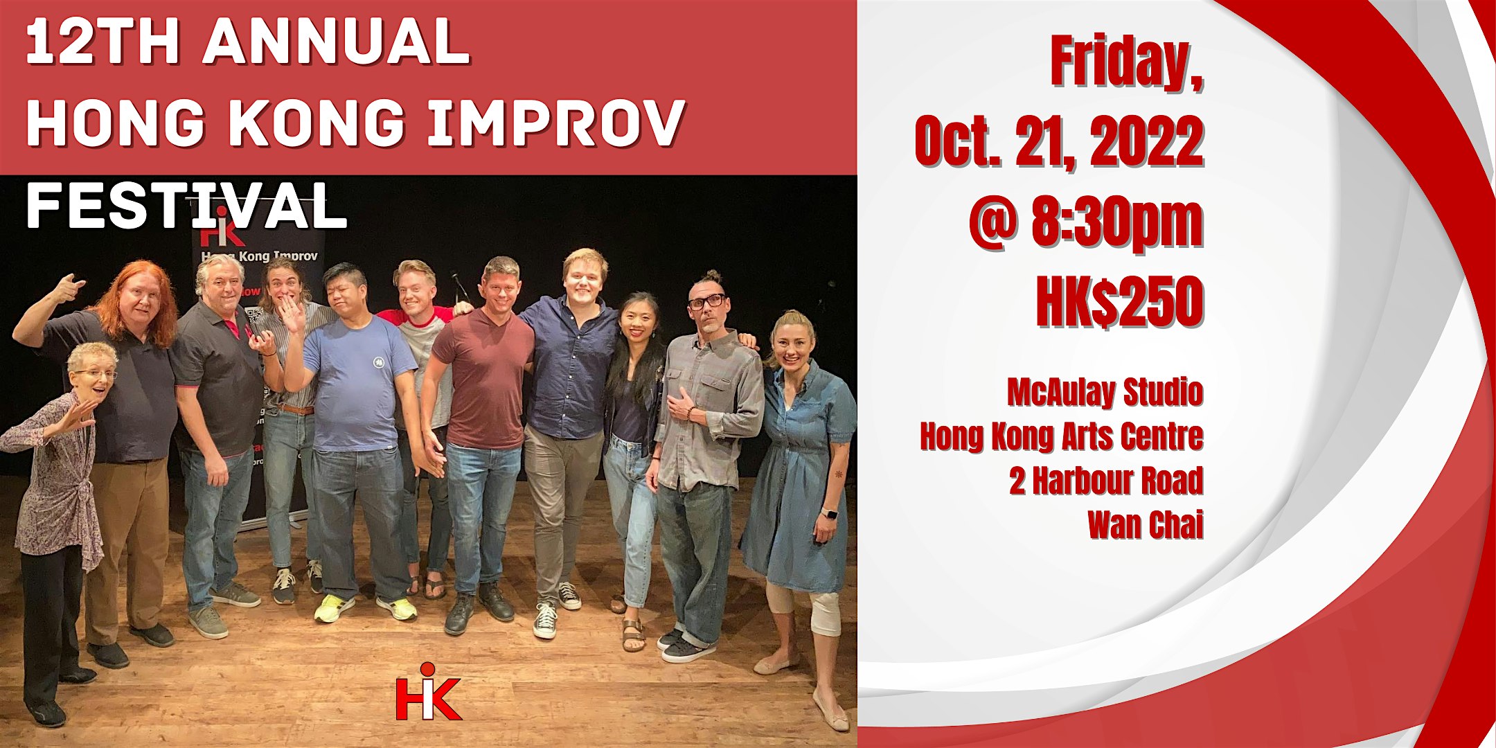 12th Annual Hong Kong Improv Festival! | Zicket