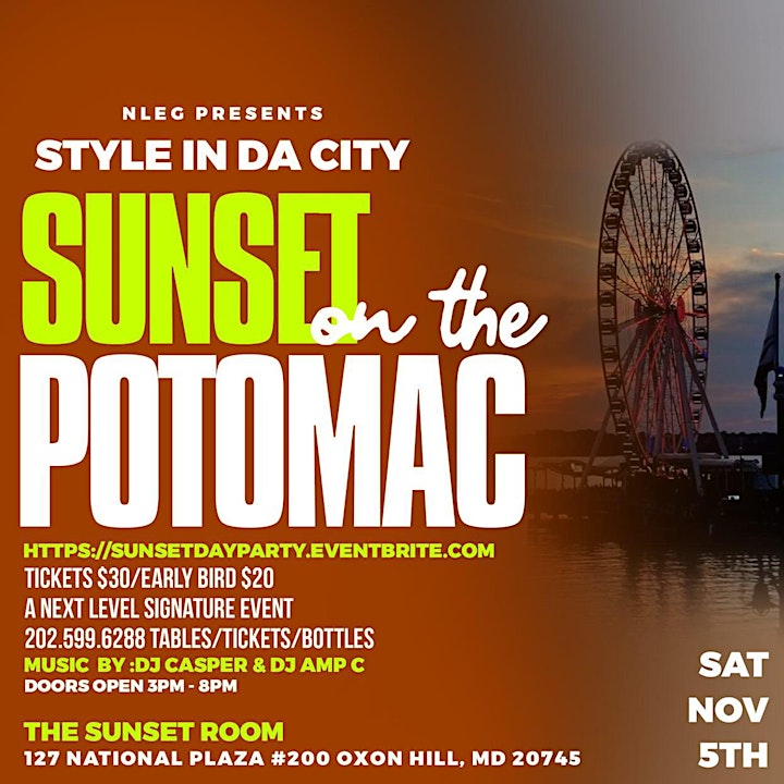 Style In The City Day Party Sunset on the Potomac image
