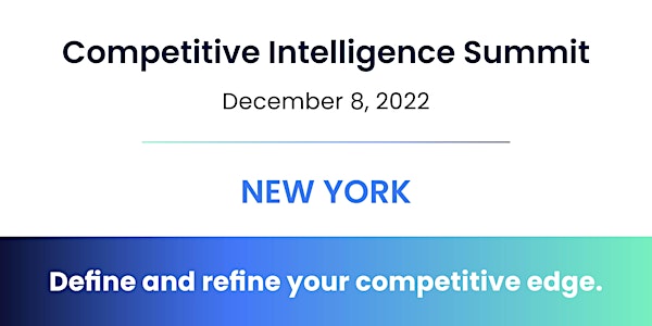 Competitive Intelligence Summit | New York