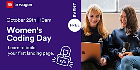 In Person workshop: Women’s Coding Day 