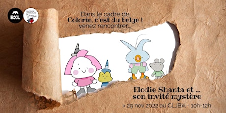 Primaire afbeelding van Rencontre Colorie, c'est du belge avec Elodie Shanta et son invité mystère