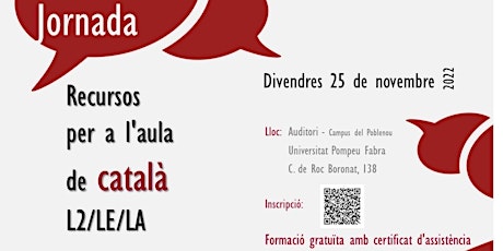 Jornada presencial: Recursos per a l’aula de català L2/LE/LA. primary image