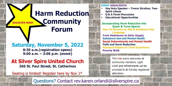 Harm Reduction Community Forum