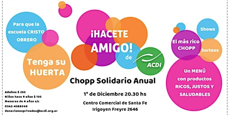 Imagen principal de II Chopp Solidario ACDI