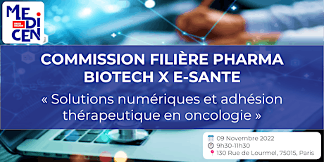 Image principale de Commission croisée filières biotech x e-santé