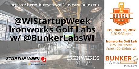 @WIStartupWeek Ironwork Golf Labs w/ @BunkerLabsWI primary image