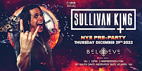 Iris Presents: NYE Pre-Party with Sullivan King @ BMH | Thurs, Dec. 29th