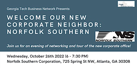 Imagem principal do evento Welcome Our New Corporate Neighbor: Norfolk Southern