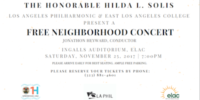 Los Angeles Philharmonic - Free Neighborhood Concert