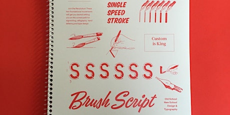 Brush Script Lettering and Brush Lettering in Single Speed Stroke primary image
