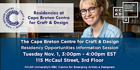 The Cape Breton Centre for Craft & Design Residency Info Session primary image
