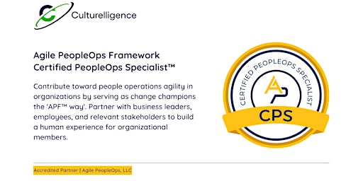 APF Certified PeopleOps Specialist™ (APF CPS™) | Feb 7-8, 2023