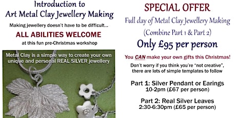 Introduction to Silver Jewellery with Metal Clay primary image