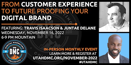 Utah DMC Presents: CX & Digital Branding Night - November 16, 2022 primary image