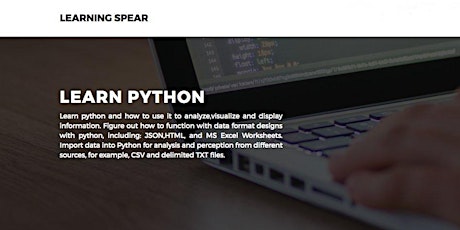 Python Training -Free Live Demo Session | Course price $299 primary image