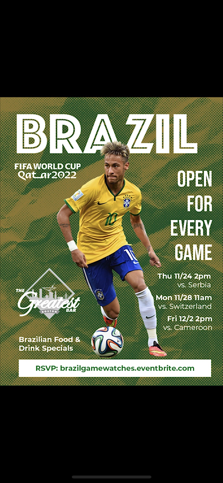 Fifa World Cup 2022 Brazil Game Watches at The Greatest Bar! image