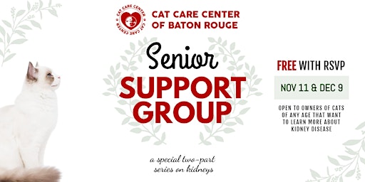 Cat Care Center Presents: Senior Support Group DECEMBER