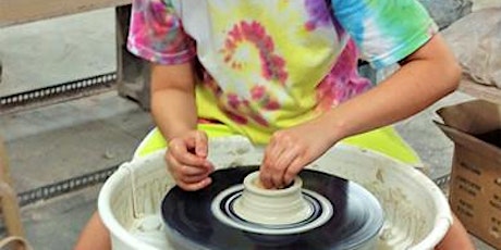 Intro to Pottery wheel throwing for Families in Oakville, Bronte Harbour