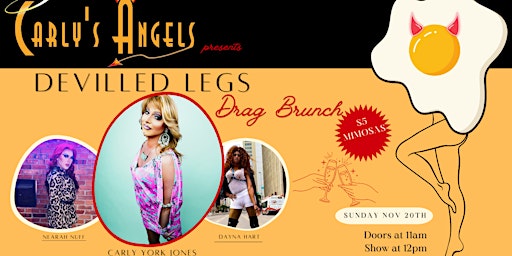 Imagem principal de Carly's Angels presents: Devilled Legs Drag Brunch