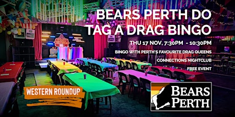 Bears Perth Does Tag A Drag Bingo 2022 | Bears Perth Western Roundup primary image
