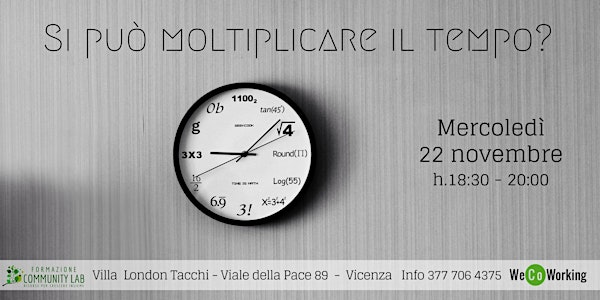 Si può moltiplicare il tempo?