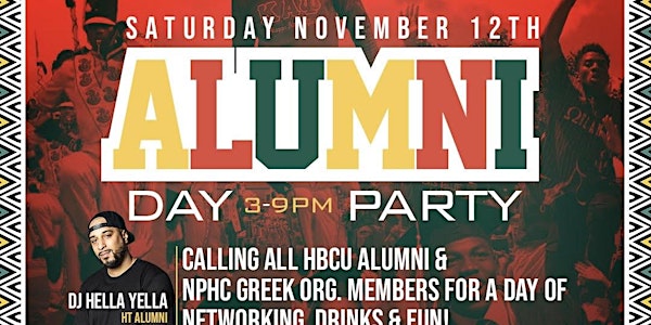 HBCU & Greek Alumni Rooftop Day Party  | 11.12