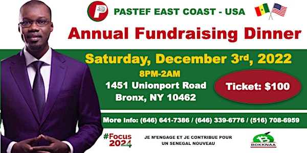Pastef East Coast Annual Fundraising Dinner