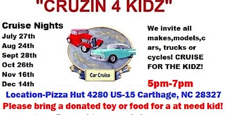 "CRUZIN 4 KIDZ"  Cruise-In & Toy Drive primary image
