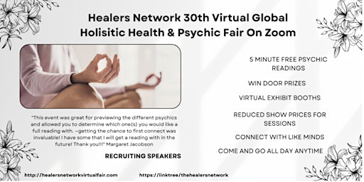 Cancelled Thanksgiving Holistic Health Wellness Psychic Fair- Back in 2023