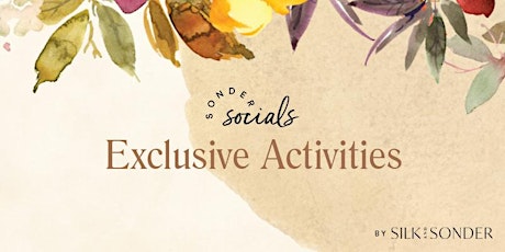Sonder Social: Hygge Self-Care Exclusive Activity