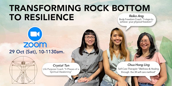 Zoom Webinar "Transforming Rock Bottom to Resilience"