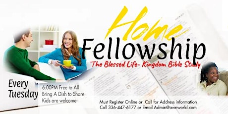 Hauptbild für House Bible Study & Fellowship Dinner - Living the Blessed Life