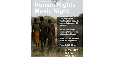 JHR Ryerson Presents: Human Rights Movie Night primary image