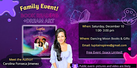 Family Event: Book Reading and Dream Art with local Author