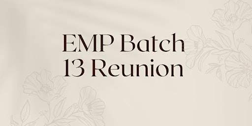 TEST EMP Batch 2018 Reunion primary image