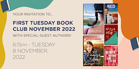 Image principale de First Tuesday Book Club November 2022 with special guest authors!