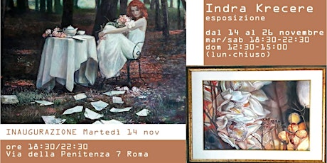 Immagine principale di Esposizione di quadri della pittrice Indra Krecere, pittrice nata a Riga - Lettonia - e residente a Roma  