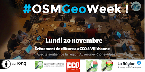 Mapathon OSMGeoWeek Villeurbanne @ CCO