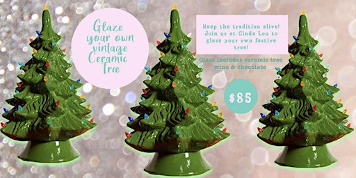 Glaze Your Own Vintage Ceramic Christmas Tree