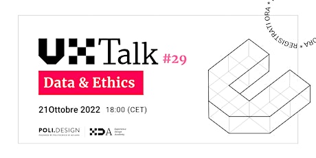 Immagine principale di UX Talk #29 - UX, Data & Ethics 