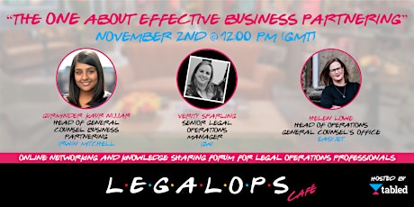 Legalops Café: The One About Effective Business Partnering primary image