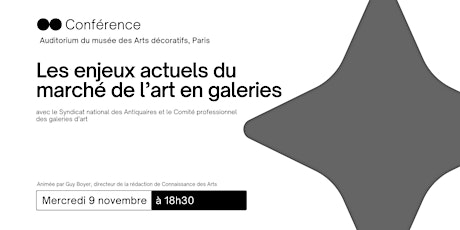 Conférence : Les enjeux actuels du marché de l’art en galeries
