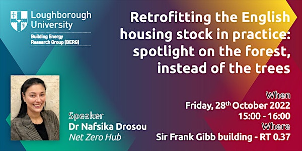 BERG Seminar: Retrofitting the English housing stock in practice
