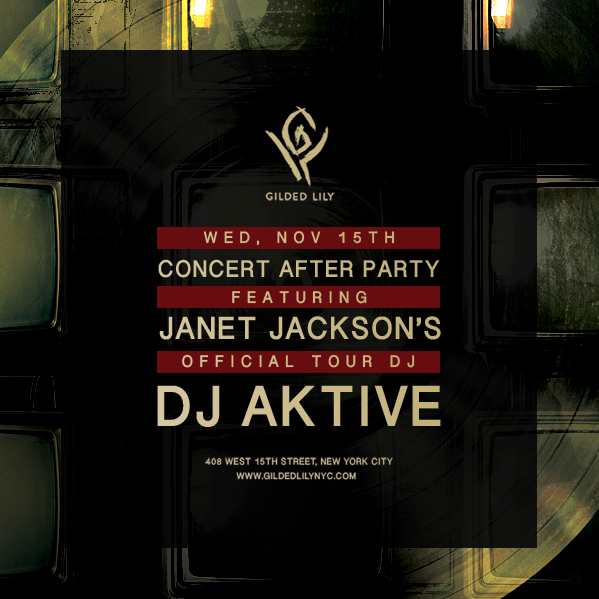 Janet Jacksons Official Tour DJ Aktive Concert After Party 11/15